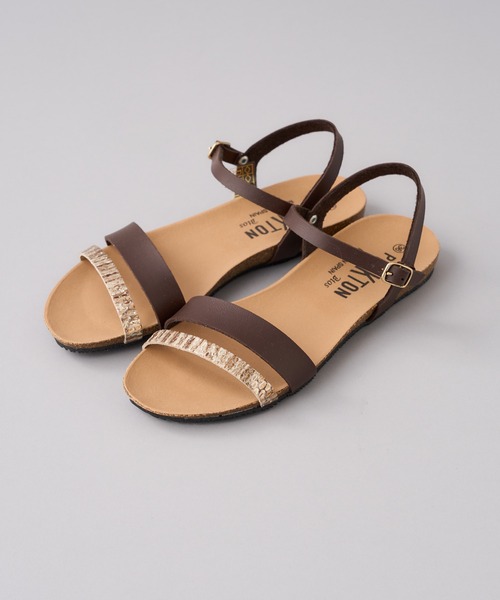 【PLAKTON/プラクトン】フラットベルトサンダル