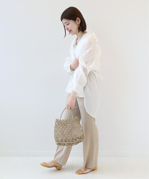 Simplicite(サンプリシテ)の「ラミーコットンゆるシャツ◆(シャツ/ブラウス・レディース・ホワイト/ブラック/イエロー・FREE)」の7枚目の写真