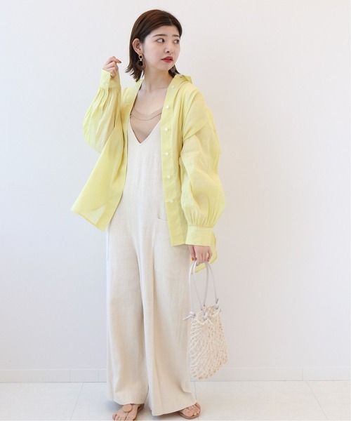 Simplicite(サンプリシテ)の「ラミーコットンゆるシャツ◆(シャツ/ブラウス・レディース・ホワイト/ブラック/イエロー・FREE)」の11枚目の写真