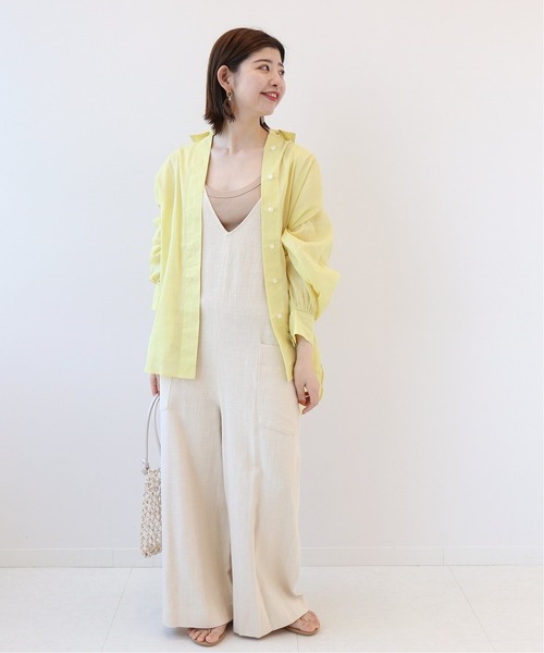 Simplicite(サンプリシテ)の「ラミーコットンゆるシャツ◆(シャツ/ブラウス・レディース・ホワイト/ブラック/イエロー・FREE)」の15枚目の写真