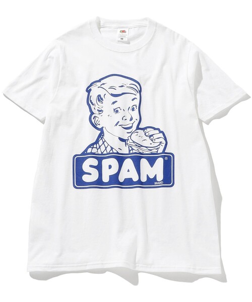 フリークスストア　ハングル文字　SPAM Tシャツ SPUM ハングル刺繍 ロゴTEE/スパム ハングルシシュウ ロゴ 半袖T