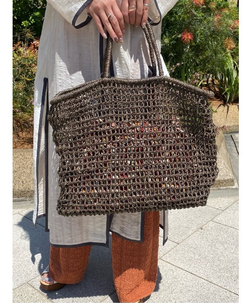 HALIN（ハリン）の「(HALIN)トートバッグ（トートバッグ・レディース・ブラウン・FREE）」の4枚目の写真