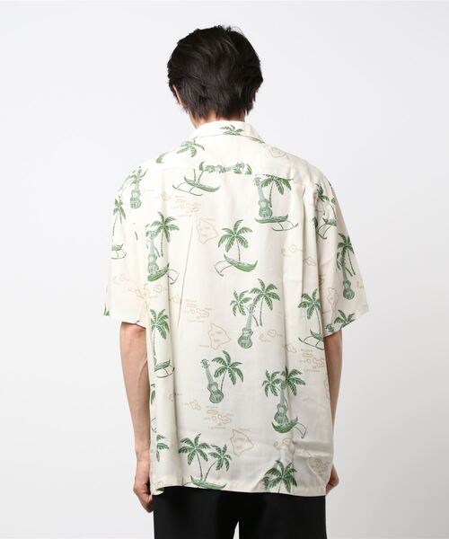 TWO PALMS(トゥーパームス)の「TWO PALMS/トゥーパームス HAWAIIANシャツ A(シャツ/ブラウス・メンズ・ホワイト/ライトベージュ・M/S/L/XL)」の3枚目の写真