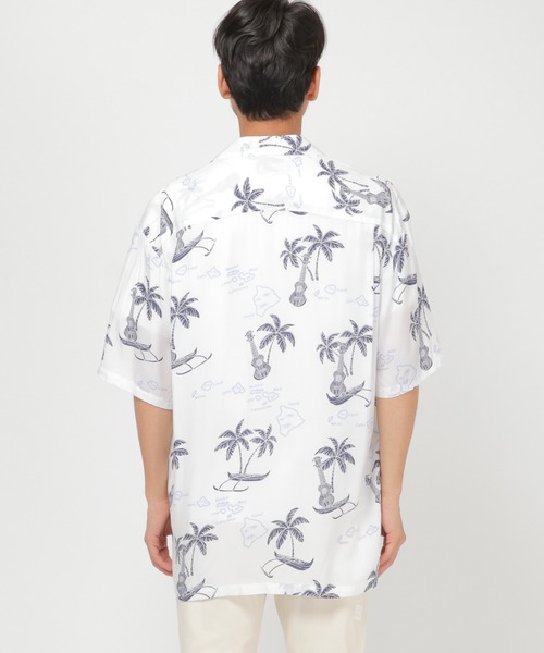 TWO PALMS(トゥーパームス)の「TWO PALMS/トゥーパームス HAWAIIANシャツ A(シャツ/ブラウス・メンズ・ホワイト/ライトベージュ・M/S/L/XL)」の6枚目の写真