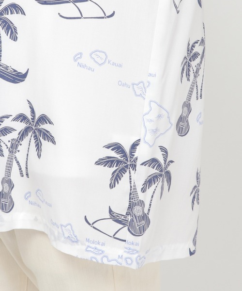 TWO PALMS(トゥーパームス)の「TWO PALMS/トゥーパームス HAWAIIANシャツ A(シャツ/ブラウス・メンズ・ホワイト/ライトベージュ・M/S/L/XL)」の9枚目の写真