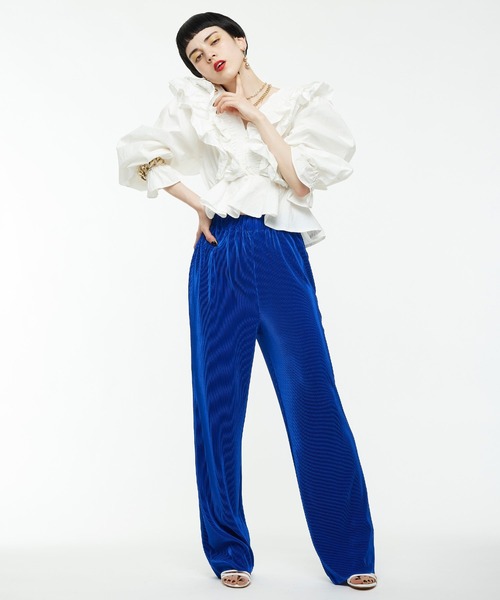 Narcissus（ナルシス）の「【Narcissus】プリーツパンツ（その他パンツ・レディース・ブラック/ブルー・FREE）」の5枚目の写真