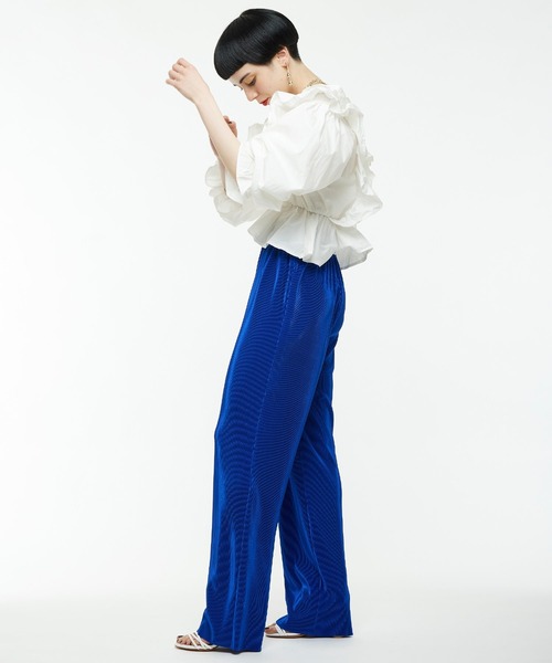 Narcissus（ナルシス）の「【Narcissus】プリーツパンツ（その他パンツ・レディース・ブラック/ブルー・FREE）」の6枚目の写真