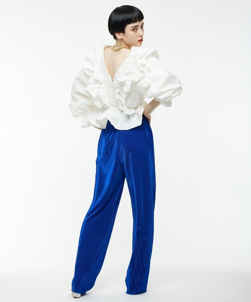 Narcissus（ナルシス）の「【Narcissus】プリーツパンツ（その他パンツ・レディース・ブラック/ブルー・FREE）」の7枚目の写真