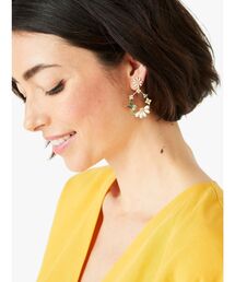 ≪安心の国内・翌発≫ Kate Spade デイジー ピアス 国内配送】小鳥さん＆お花フープピアス♪ダズリングデイジー