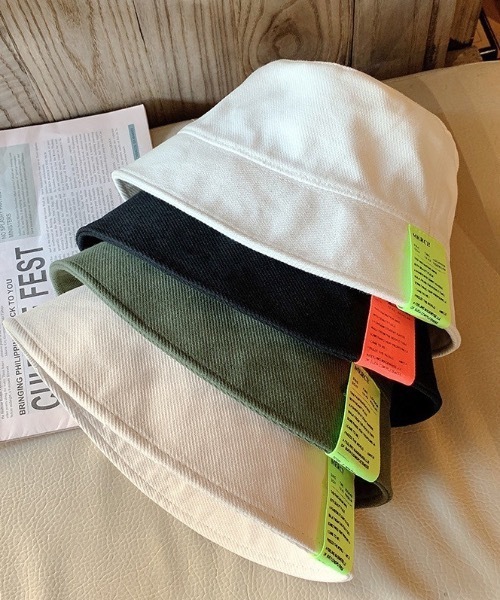 KOR（ケーオーアール）の「ロゴタグ付きバケットハット（ハット・レディース・ホワイト/ブラック/カーキ/アイボリー・FREE）」の20枚目の写真