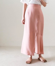 【日本製】アシンメトリーヘムラインスカート