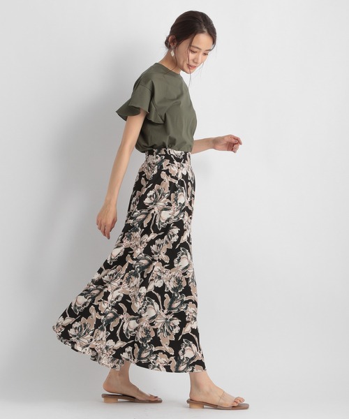 Andemiu（アンデミュウ）の「フリルカットソー953958（Tシャツ/カットソー・レディース・オフホワイト/ライトグレー/カーキ・FREE）」の11枚目の写真