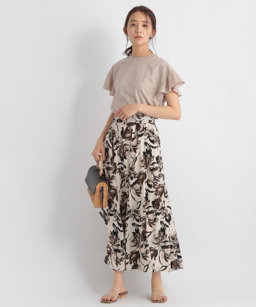 Andemiu（アンデミュウ）の「フリルカットソー953958（Tシャツ/カットソー・レディース・オフホワイト/ライトグレー/カーキ・FREE）」の19枚目の写真