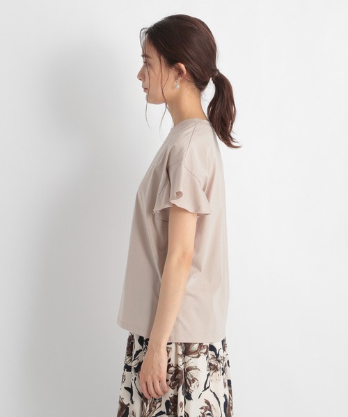 Andemiu（アンデミュウ）の「フリルカットソー953958（Tシャツ/カットソー・レディース・オフホワイト/ライトグレー/カーキ・FREE）」の5枚目の写真