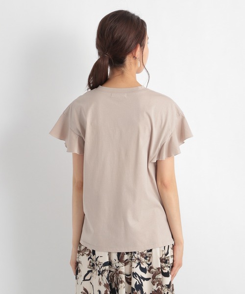 Andemiu（アンデミュウ）の「フリルカットソー953958（Tシャツ/カットソー・レディース・オフホワイト/ライトグレー/カーキ・FREE）」の7枚目の写真