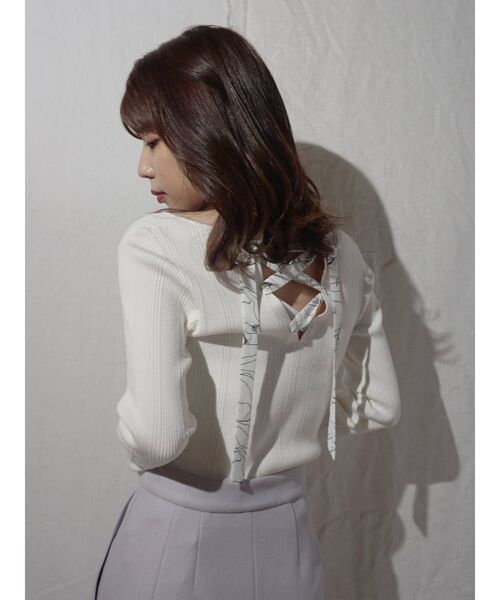 MERCURYDUO（マーキュリーデュオ）の「ボンディングカラーステッチタイトスカート（スカート・レディース・アイボリー/ミント/ラベンダー・SMALL/MEDIUM）」の12枚目の写真