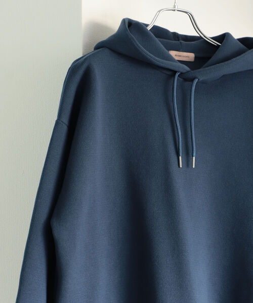 BEAMS LIGHTS(ビームスライツ)の「【WEB限定】BEAMS LIGHTS / ミラノリブ パーカ(パーカー・メンズ・ライトブルー/ブラック/カーキ・SMALL/MEDIUM/LARGE)」の9枚目の写真