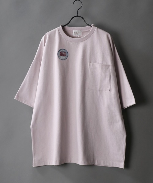 SITRY(シトリー)の「Loose silhouette one pocket basic T-shirt/ルーズシルエット ワンポケット ベーシック Tシャツ(Tシャツ/カットソー・メンズ・ホワイト/アイボリー/ブラック/オートミール/グレー/サーモンピンク/グレイッシュベージュ/イエロー/サックスブルー/ラベンダー・M/L/XL)」の8枚目の写真