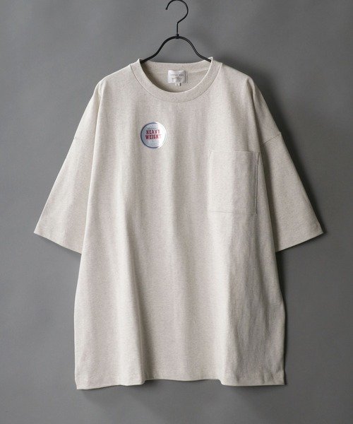 SITRY(シトリー)の「Loose silhouette one pocket basic T-shirt/ルーズシルエット ワンポケット ベーシック Tシャツ(Tシャツ/カットソー・メンズ・ホワイト/アイボリー/ブラック/オートミール/グレー/サーモンピンク/グレイッシュベージュ/イエロー/サックスブルー/ラベンダー・M/L/XL)」の5枚目の写真