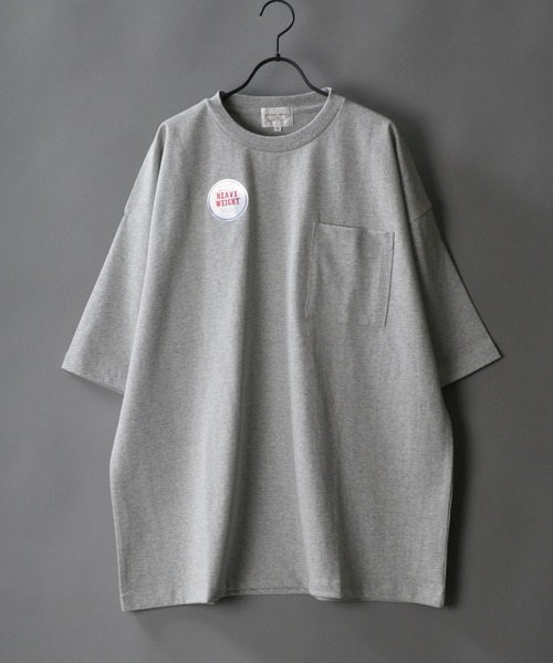 SITRY(シトリー)の「Loose silhouette one pocket basic T-shirt/ルーズシルエット ワンポケット ベーシック Tシャツ(Tシャツ/カットソー・メンズ・ホワイト/アイボリー/ブラック/オートミール/グレー/サーモンピンク/グレイッシュベージュ/イエロー/サックスブルー/ラベンダー・M/L/XL)」の1枚目の写真