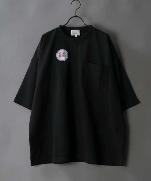 SITRY(シトリー)の「Loose silhouette one pocket basic T-shirt/ルーズシルエット ワンポケット ベーシック Tシャツ(Tシャツ/カットソー・メンズ・ホワイト/アイボリー/ブラック/オートミール/グレー/サーモンピンク/グレイッシュベージュ/イエロー/サックスブルー/ラベンダー・M/L/XL)」の4枚目の写真