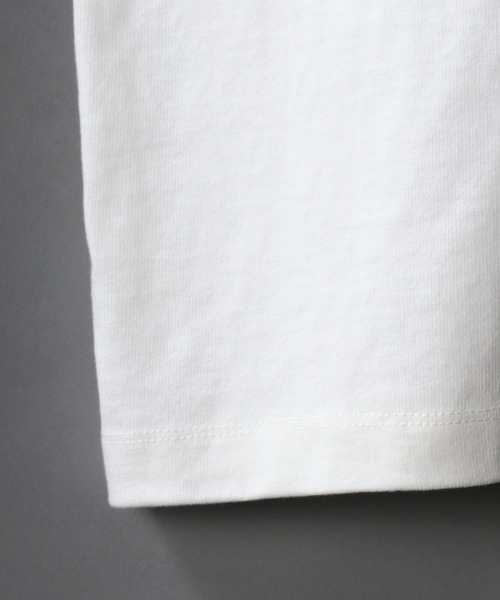 SITRY(シトリー)の「Loose silhouette one pocket basic T-shirt/ルーズシルエット ワンポケット ベーシック Tシャツ(Tシャツ/カットソー・メンズ・ホワイト/アイボリー/ブラック/オートミール/グレー/サーモンピンク/グレイッシュベージュ/イエロー/サックスブルー/ラベンダー・M/L/XL)」の13枚目の写真