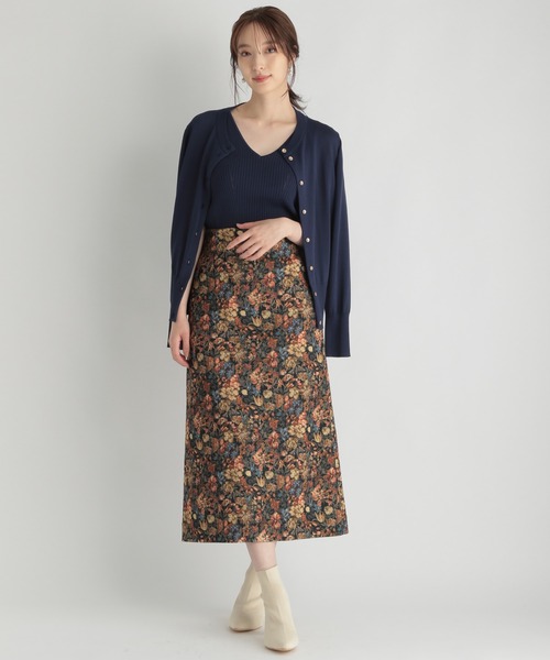 Andemiu（アンデミュウ）の「ゴブランタイトスカート217156（スカート・レディース・ブラック/ベージュ/ブルー/グレー/ライトベージュ/イエロー・SMALL/MEDIUM/X-SMALL）」の15枚目の写真