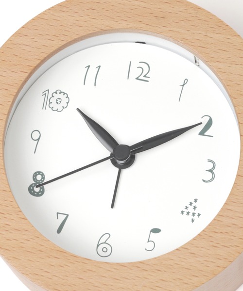 studio CLIP（スタディオクリップ）の「ウッドデスククロック（置時計・レディース・ホワイト/グリーン・FREE）」の7枚目の写真