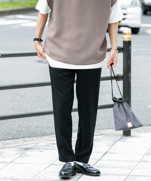 ITEMS URBANRESEARCH（アイテムズ アーバンリサーチ）の「センタープレス TRスラックス（その他パンツ・メンズ・グレー/ベージュ/ブルー/ブラック・MEDIUM/LARGE）」の19枚目の写真