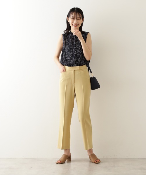 NATURAL BEAUTY BASIC（ナチュラルビューティーベーシック）の「プルアップメタルミニショルダー（ショルダーバッグ・レディース・ネイビー/オフホワイト/マスタード・ﾌﾘ-）」の17枚目の写真