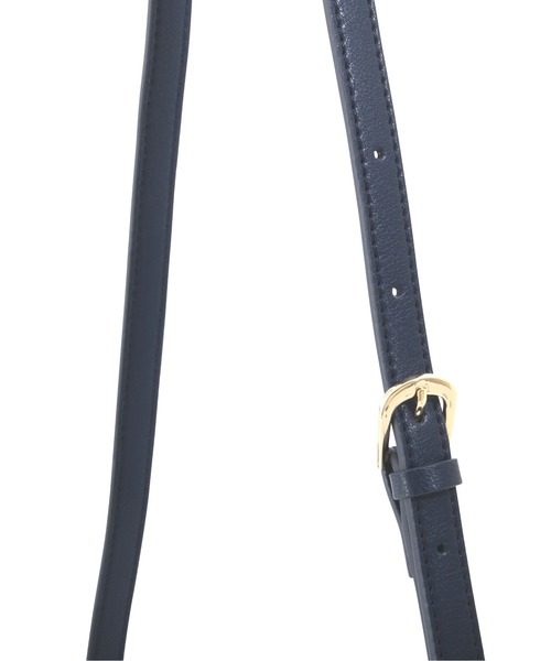 NATURAL BEAUTY BASIC（ナチュラルビューティーベーシック）の「プルアップメタルミニショルダー（ショルダーバッグ・レディース・ネイビー/オフホワイト/マスタード・ﾌﾘ-）」の5枚目の写真