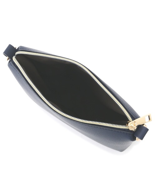 NATURAL BEAUTY BASIC（ナチュラルビューティーベーシック）の「プルアップメタルミニショルダー（ショルダーバッグ・レディース・ネイビー/オフホワイト/マスタード・ﾌﾘ-）」の13枚目の写真