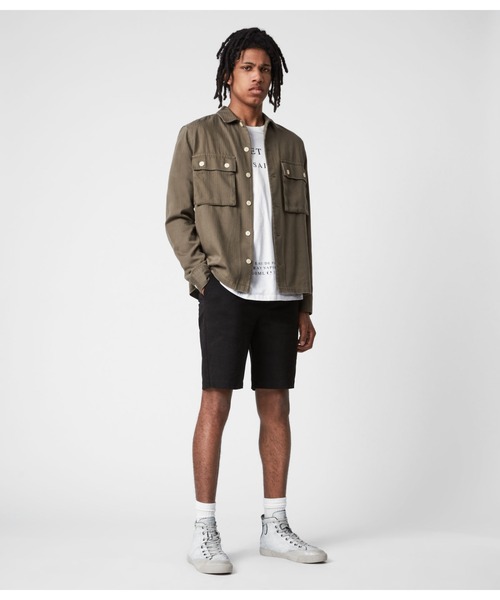 ALLSAINTS（オールセインツ）の「COLBALT CHINO SHORTS | COLBALT チノ ショートパンツ（チノパンツ・メンズ・ブラック・28/32）」の4枚目の写真
