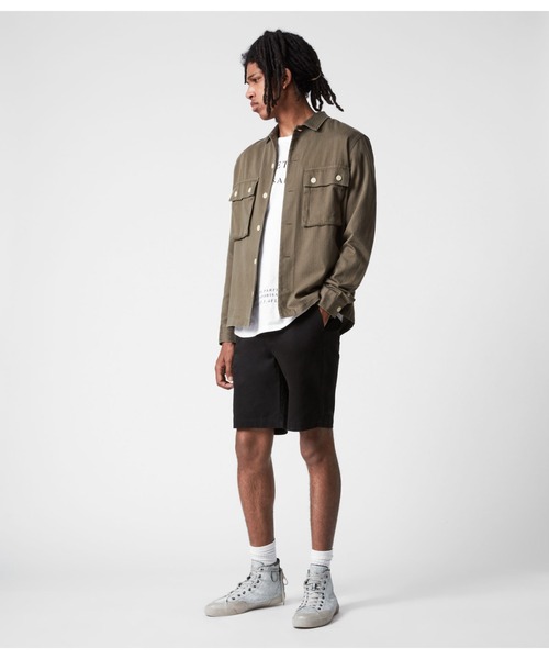 ALLSAINTS（オールセインツ）の「COLBALT CHINO SHORTS | COLBALT チノ ショートパンツ（チノパンツ・メンズ・ブラック・28/32）」の8枚目の写真