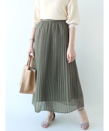 Te chichi | シアー幾何柄プリーツスカート(スカート)