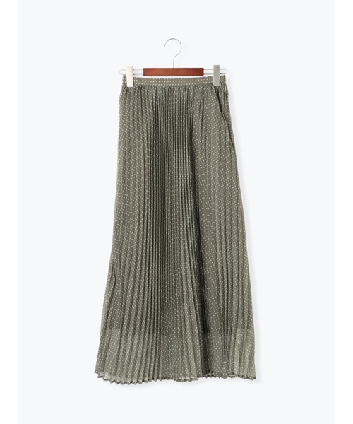 Te chichi（テチチ）の「シアー幾何柄プリーツスカート（スカート・レディース・グリーン/ブラウン・ﾌﾘ-）」の6枚目の写真