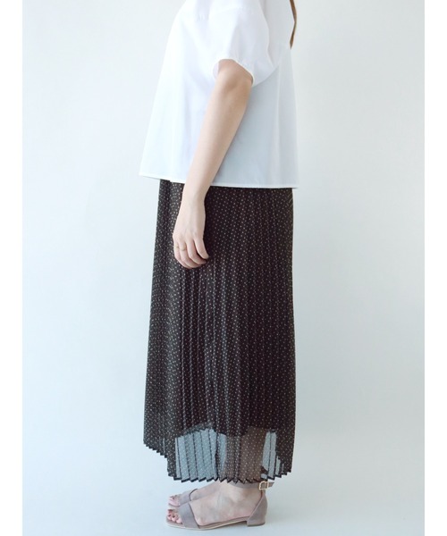 Te chichi（テチチ）の「シアー幾何柄プリーツスカート（スカート・レディース・グリーン/ブラウン・ﾌﾘ-）」の16枚目の写真