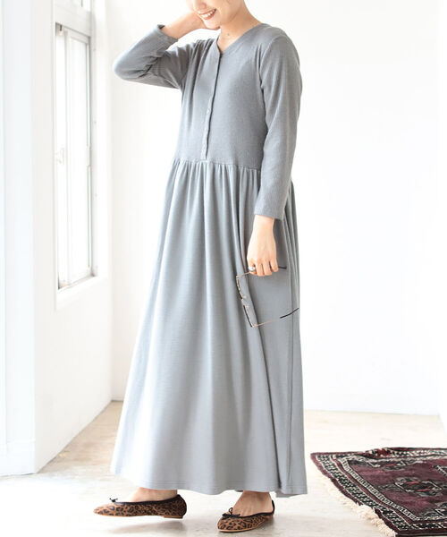 B:MING by BEAMS(ビーミングバイビームス)の「B:MING by BEAMS / ウエスト切り替え カットソー ワンピース(ワンピース・レディース・ブラック/ベージュ/モスグリーン・ONE SIZE)」の8枚目の写真