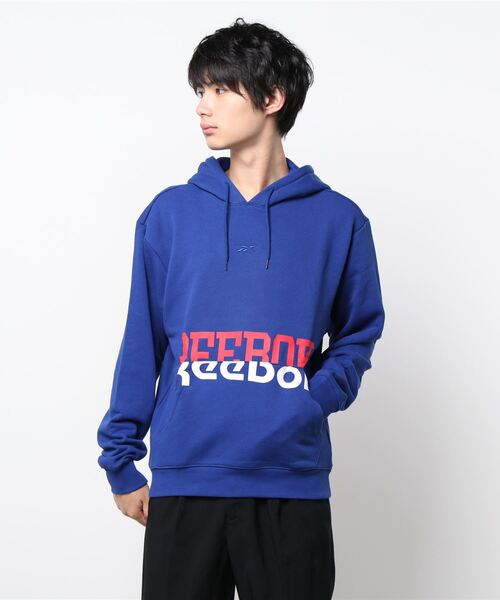 Reebok(リーボック)の「クラシックス フーディー / Classics Hoodie(パーカー・メンズ・ブラック/コバルトブルー・XXX-LARGE/MEDIUM/SMALL/LARGE/X-LARGE/XX-LARGE/X-SMALL)」の6枚目の写真