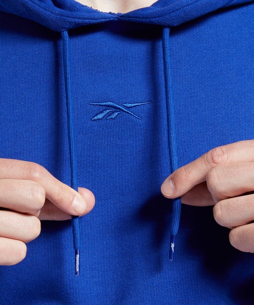 Reebok(リーボック)の「クラシックス フーディー / Classics Hoodie(パーカー・メンズ・ブラック/コバルトブルー・XXX-LARGE/MEDIUM/SMALL/LARGE/X-LARGE/XX-LARGE/X-SMALL)」の12枚目の写真