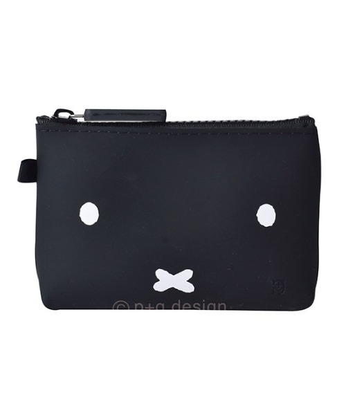 Miffy( ミッフィー)の「NUU-Small miffy ジッパーポーチ(ポーチ・レディース・ブラック/ホワイト・FREE)」の4枚目の写真