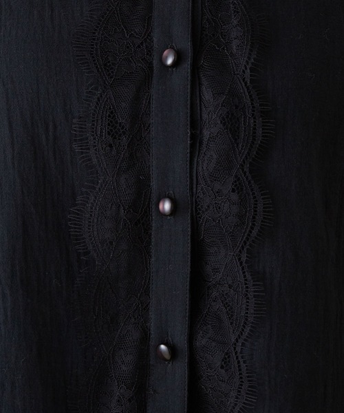 MADEMOISELLE ROPE'(マドモアゼル ロペ)の「袖レースエアリーブラウス(シャツ/ブラウス・レディース・ブラック/ホワイト/パープル系その他2・38)」の20枚目の写真