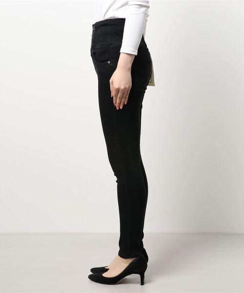 FREE'S MART（フリーズマート）の「【Sシリーズ対応】◇ハイウエストボタンフライスキニーデニムパンツ（デニムパンツ・レディース・ブラック系その他/ワンウォッシュ/ライトインディゴブルー・SMALL/X-SMALL/MEDIUM）」の8枚目の写真