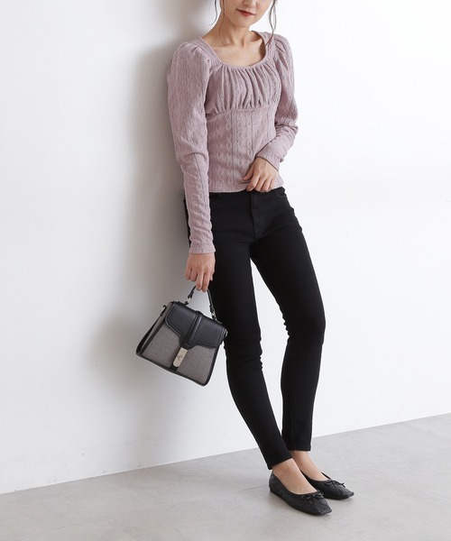 FREE'S MART（フリーズマート）の「【Sシリーズ対応】◇ハイウエストボタンフライスキニーデニムパンツ（デニムパンツ・レディース・ブラック系その他/ワンウォッシュ/ライトインディゴブルー・SMALL/X-SMALL/MEDIUM）」の11枚目の写真