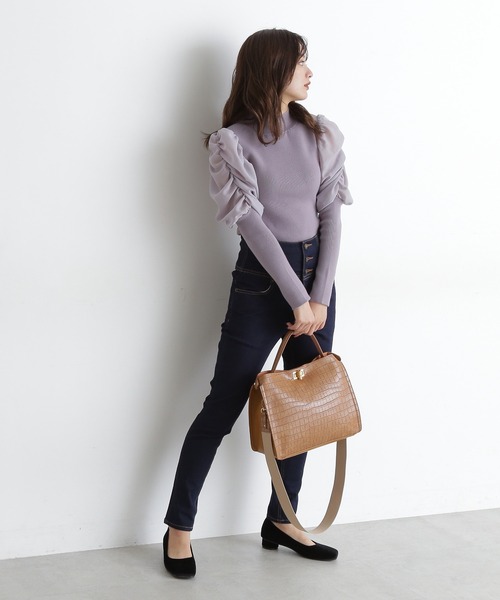 FREE'S MART（フリーズマート）の「【Sシリーズ対応】◇ハイウエストボタンフライスキニーデニムパンツ（デニムパンツ・レディース・ブラック系その他/ワンウォッシュ/ライトインディゴブルー・SMALL/X-SMALL/MEDIUM）」の17枚目の写真