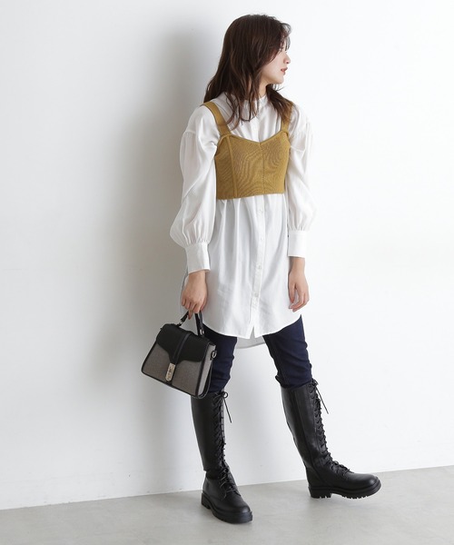 FREE'S MART（フリーズマート）の「【Sシリーズ対応】◇ハイウエストボタンフライスキニーデニムパンツ（デニムパンツ・レディース・ブラック系その他/ワンウォッシュ/ライトインディゴブルー・SMALL/X-SMALL/MEDIUM）」の20枚目の写真