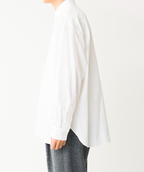 Blanc YM(ブランワイエム)の「Blanc YM ブランワイエム / Cotton Wide Shirt コットン オーバーサイズ 長袖ワイドシャツ / BL-21A-CWC(シャツ/ブラウス・メンズ・ホワイト・MEDIUM/SMALL)」の9枚目の写真
