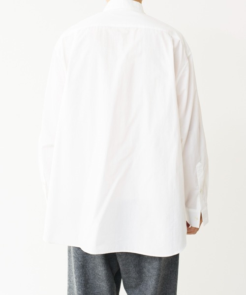 Blanc YM(ブランワイエム)の「Blanc YM ブランワイエム / Cotton Wide Shirt コットン オーバーサイズ 長袖ワイドシャツ / BL-21A-CWC(シャツ/ブラウス・メンズ・ホワイト・MEDIUM/SMALL)」の10枚目の写真