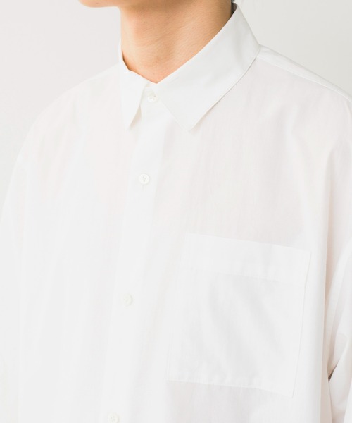Blanc YM(ブランワイエム)の「Blanc YM ブランワイエム / Cotton Wide Shirt コットン オーバーサイズ 長袖ワイドシャツ / BL-21A-CWC(シャツ/ブラウス・メンズ・ホワイト・MEDIUM/SMALL)」の14枚目の写真