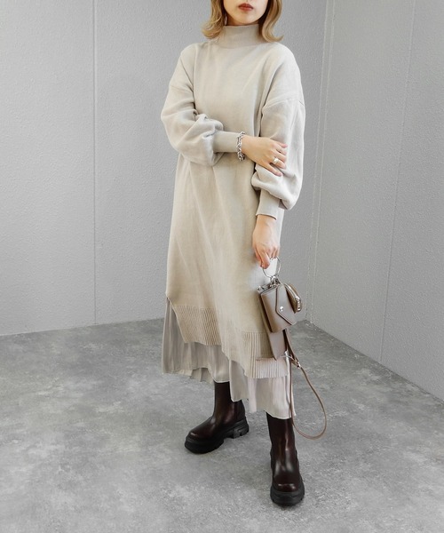 minia（ミニア）の「トラックソールミドルブーツ　◆（ブーツ・レディース・ブラック/ダークブラウン/アイボリー・LL/S/M/L）」の10枚目の写真